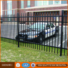 Black Powder Coated Tubular Fencing / Steel Fencing / Wrought Iron Fencing